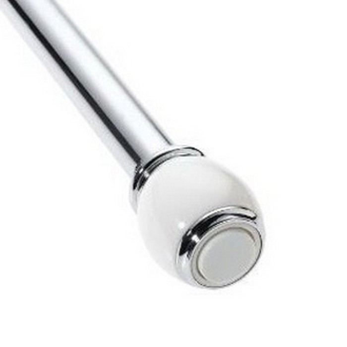 Карниз для ванной комнаты, цвет хром