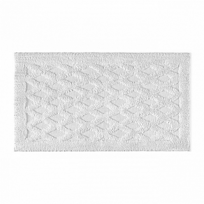 Коврик 51х79 Diamond White, цвет белый