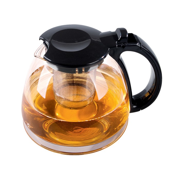 Чайник заварочный 700 мл, цвет чёрный