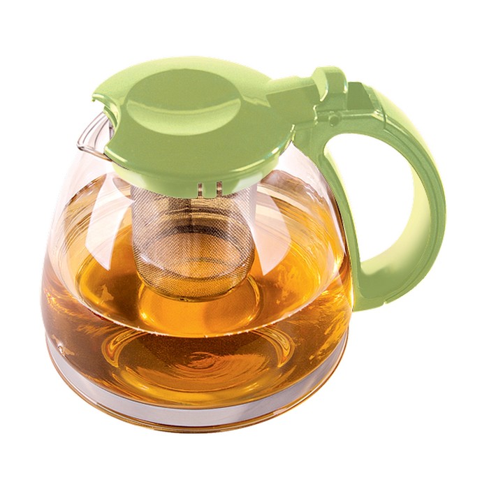 Чайник заварочный 700 мл, цвет зелёный