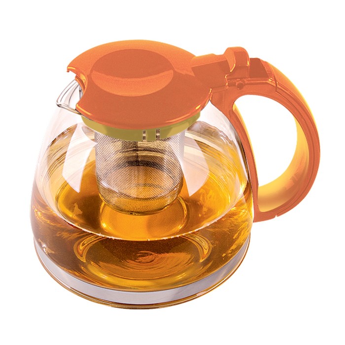 Чайник заварочный 700 мл, цвет оранжевый