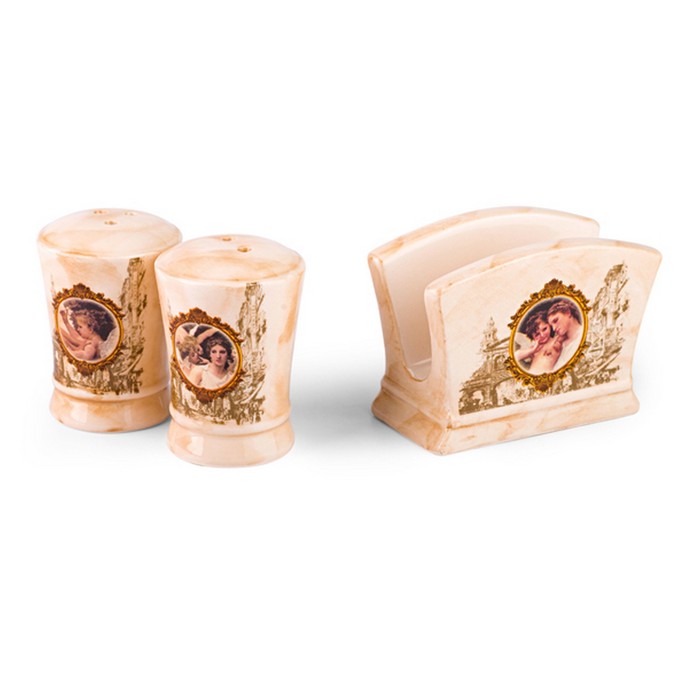 Набор для специй и салфетница "Винтаж"