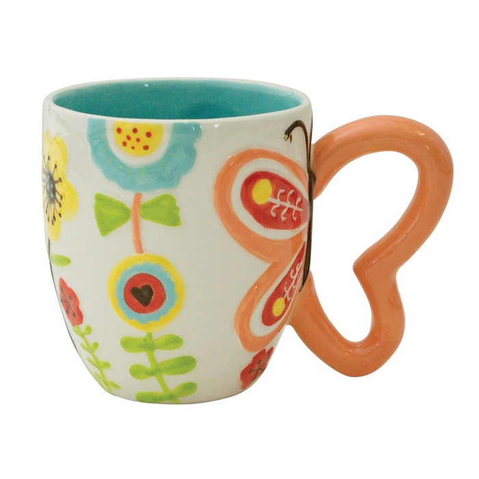 Кружка Flower with Butterfly Handle
