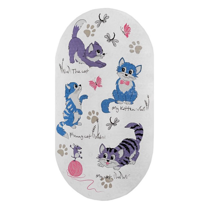 SPA-коврик для ванны 69х39 см "Киски"