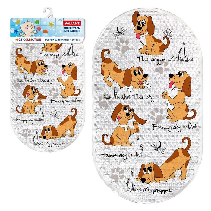 SPA-коврик для ванны 69х39 см "Собачки"