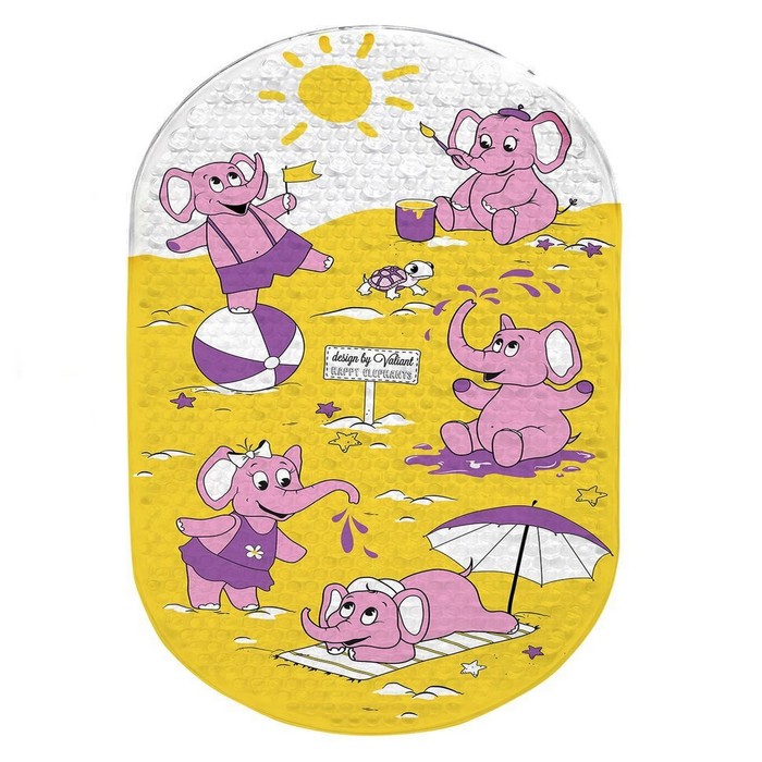 SPA-коврик для ванны 69х39 см "Слоники"