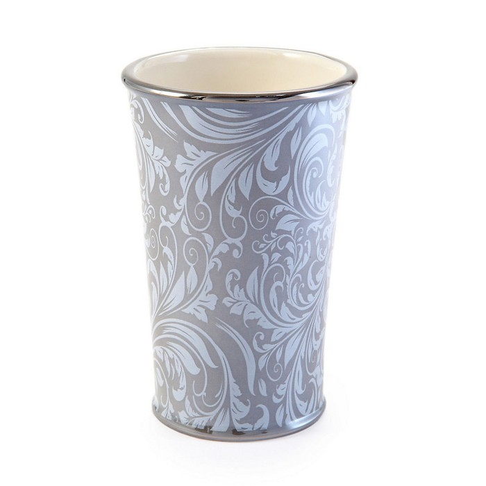 Стакан для зубной пасты Bedminster Scroll Flint Grey, цвет серый