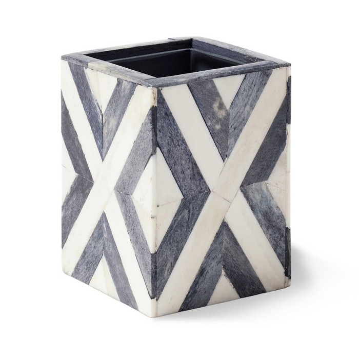 Стакан для зубной пасты Bristol, цвет белый/серый