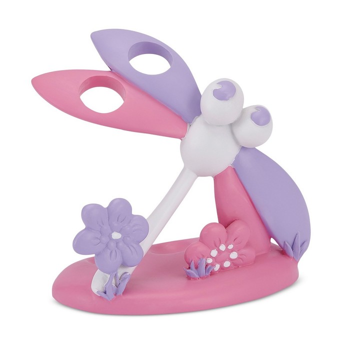 Стакан для зубных щёток Butterfly, цвет розовый/сиреневый