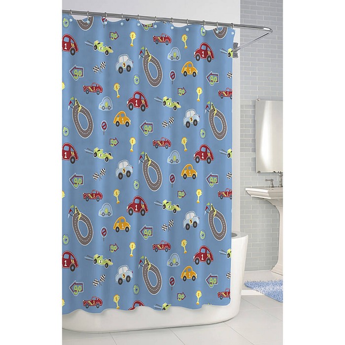 Штора для ванной комнаты Race Track
