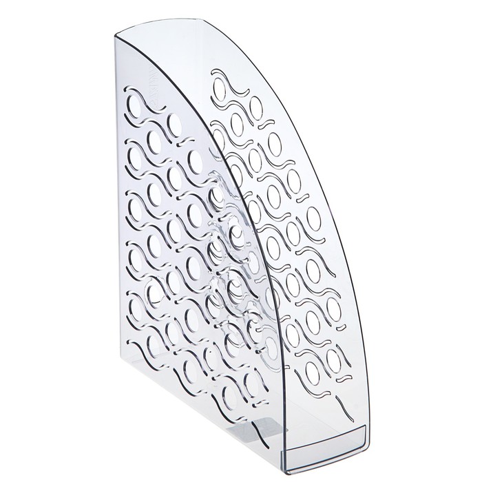 Лоток для бумаг вертикальный "Вега", тонированный серый