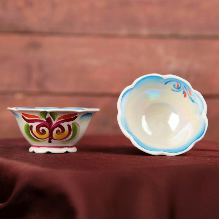 Штоф винный "Торсык" природа Казахстана, фарфор, ручная работа