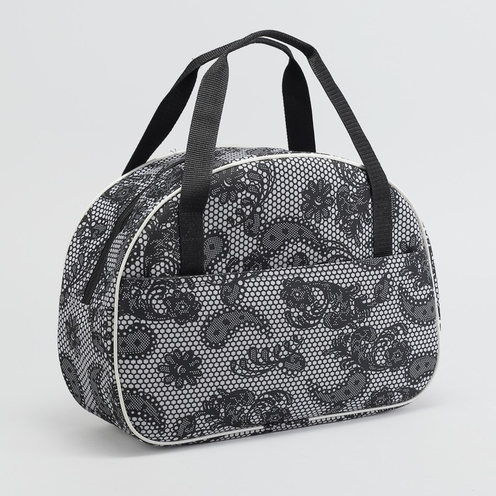 Сумка дорожная, отдел на молнии, наружный карман, цвет серый