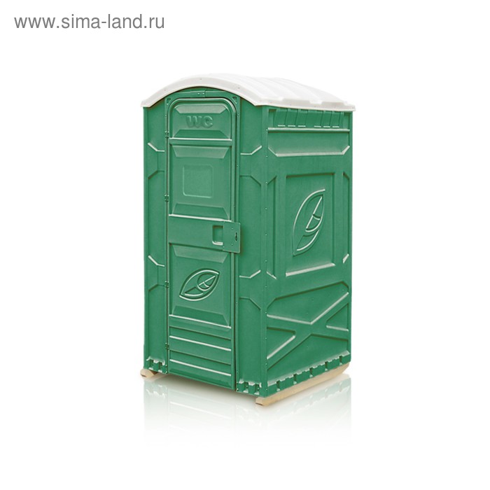 Туалетная кабина, 1.15 × 1.15 × 2.3 м, универсальная, цвет зелёный, «Эколайт Стандарт»