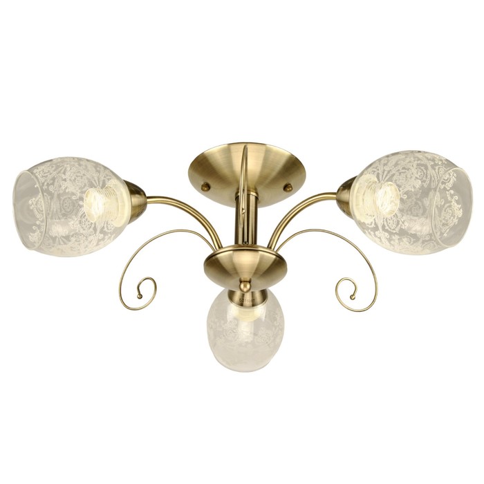 Люстра "Каскад" 3 лампы E27 60Вт  бронза