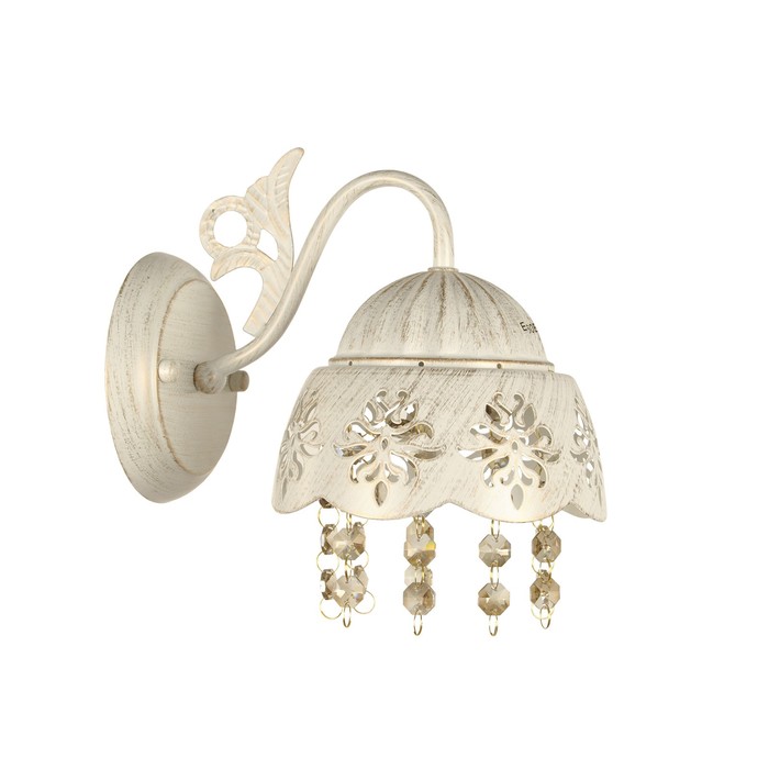 Бра "Ника" 1 лампа E14 60Вт белый с золотом