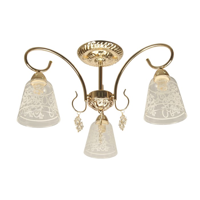 Люстра "Каскад" 3 лампы E14 60Вт   золото