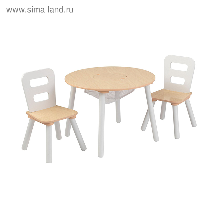 фото Набор мебели «сокровищница»: стол, 2 стула, цвет бежевый kidkraft