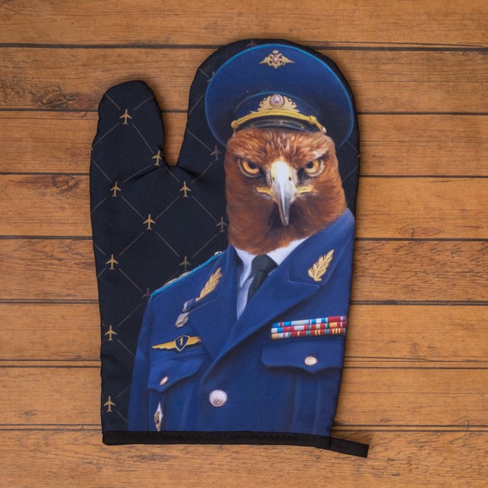 Кух. набор "Доляна" Орёл, варежка-прихватка 19 х 26 см, молоток дерев. 27*8*4 см