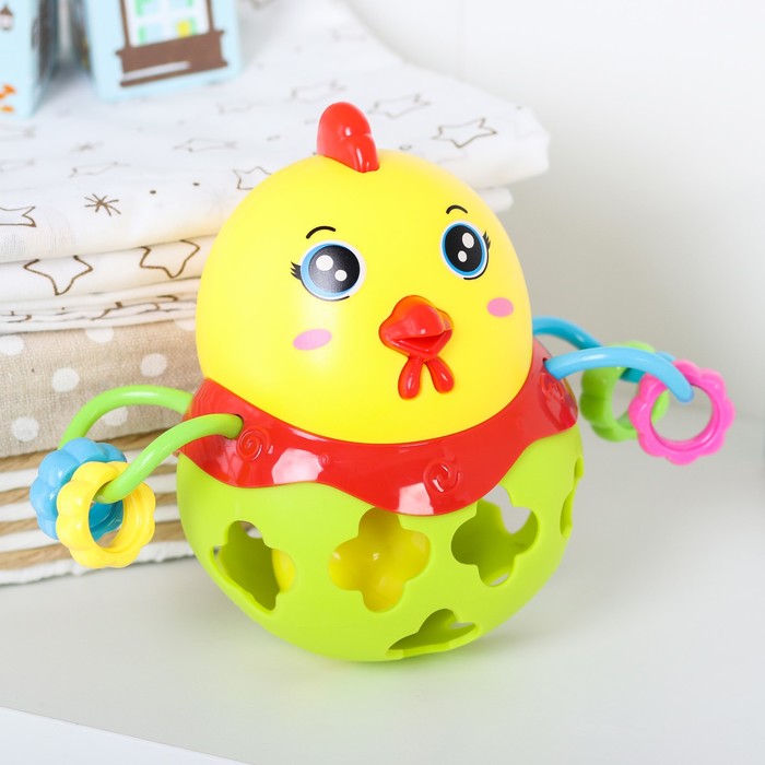 Погремушка «Петушок», цвета МИКС