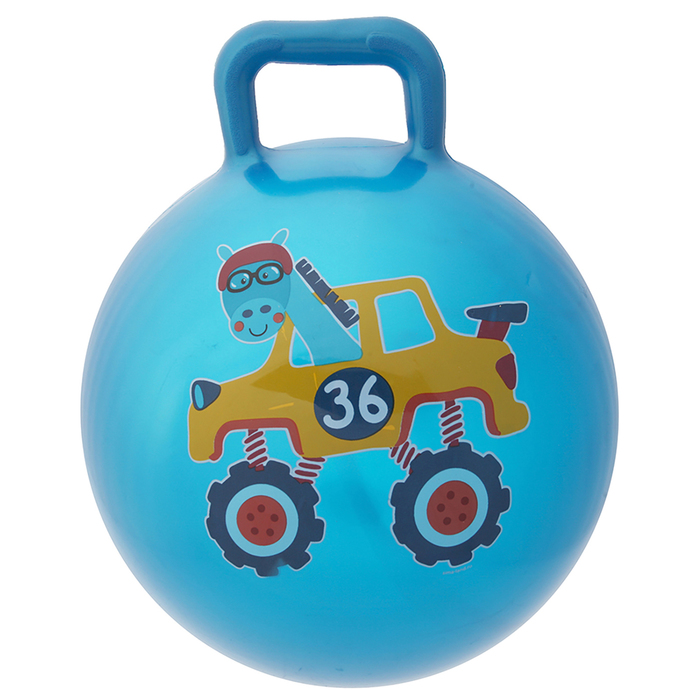 Мяч прыгун с ручкой "Лошадка" d=55 см, 420 гр, цвета микс