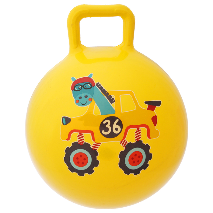 Мяч прыгун с ручкой "Лошадка" d=55 см, 420 гр, цвета микс