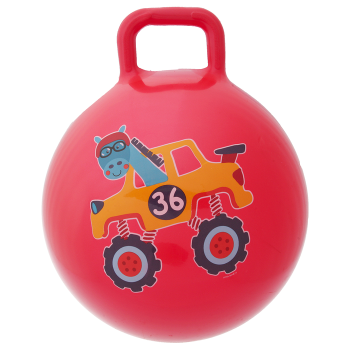 Мяч прыгун с ручкой "Лошадка" d=55 см, 420 гр, цвета микс