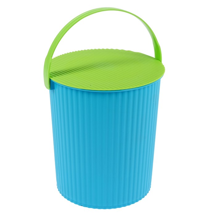 Ведро-стул "Solano" 7 л, цвет лазурный лайм
