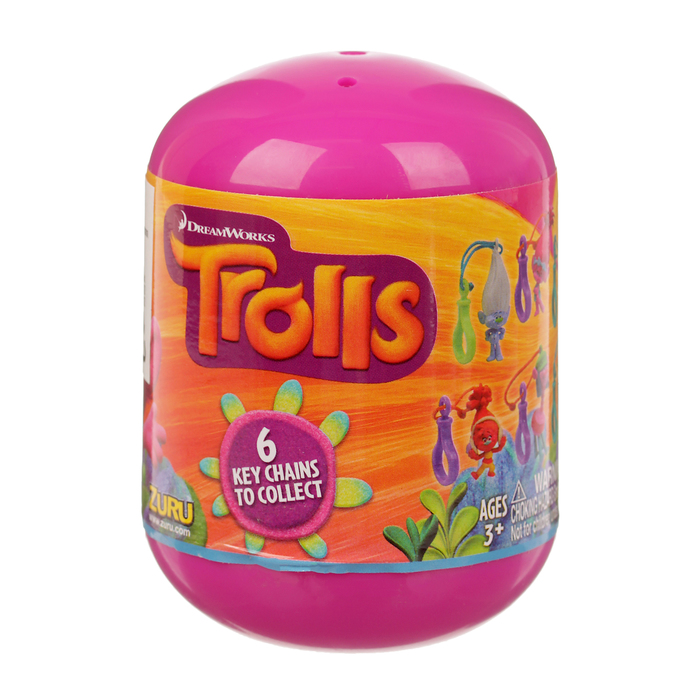 Фигурки "Тролли-брелок " в капсуле МИКС 6001C