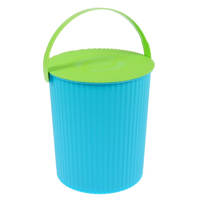 Ведро-стул "Solano" 10 л, цвет лазурный лайм