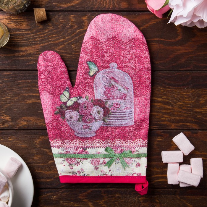 Варежка "Доляна" Шанталь, размер 18х26 см, 100% хлопок, рогожка 162 г/м2