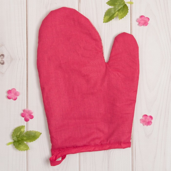 Варежка "Доляна" Шанталь, размер 18х26 см, 100% хлопок, рогожка 162 г/м2