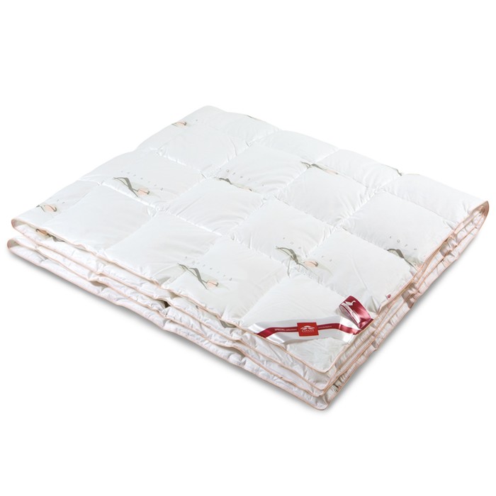 Одеяло лёгкое "Тюльпаны", размер 150х200 см, цвет белый ТЛ21-9-2