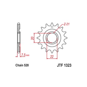 

Звезда ведущая JT sprockets JTF1323-14SC