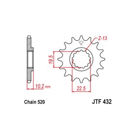 

Звезда ведущая JT sprockets JTF432-15SC