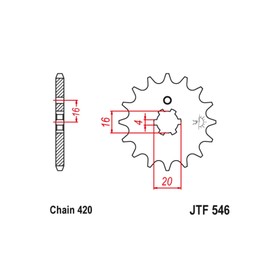 

Звезда ведущая JT sprockets JTF546-14