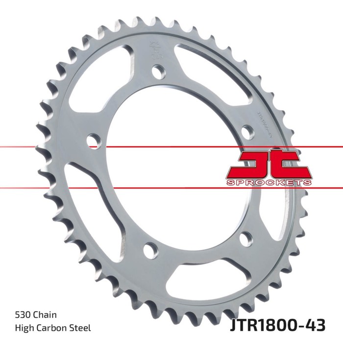 

Звезда ведомая JT sprockets JTR1800-43, цепь 530, 43 зубья