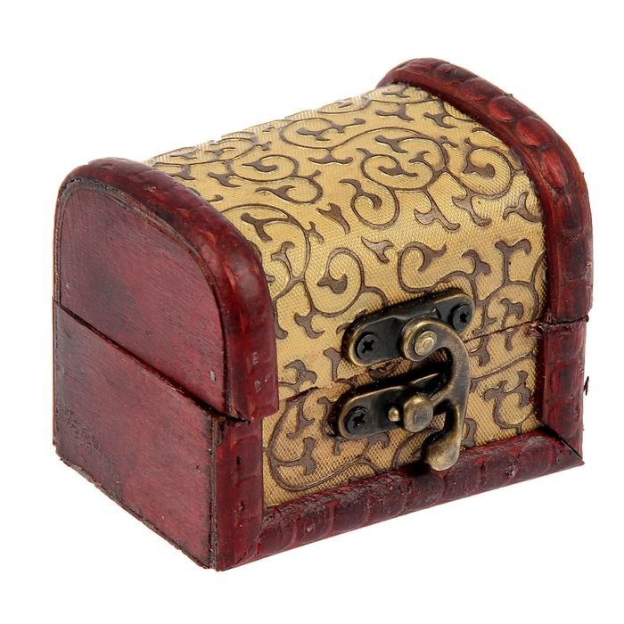 Шкатулка "Узоры на жёлтом"