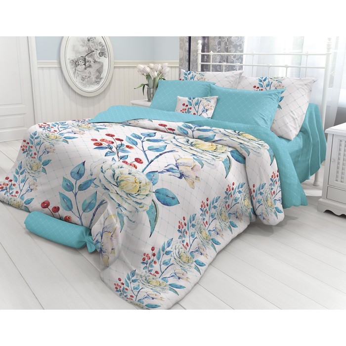 КПБ Porcelain 2 сп, размер 220х240 см, 180х215 см, 70х70 см-2 шт., перкаль 110 г/м2