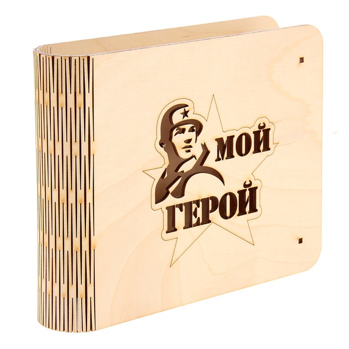 Шкатулка из фанеры "Мой герой" (набор 5 деталей)  18х16х4 см