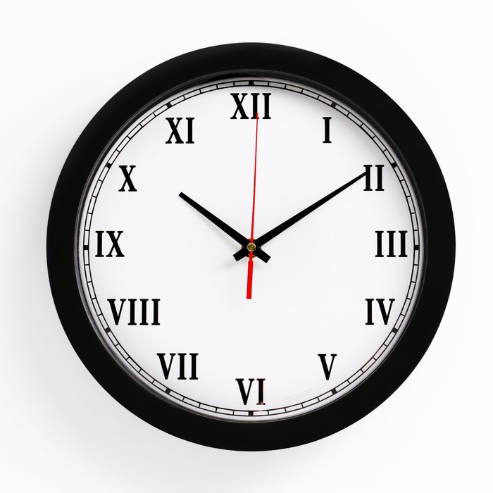 Часы настенные, серия: Классика, плавный ход, d=28 см часы настенные серия классика плавный ход d 28 см белый обод