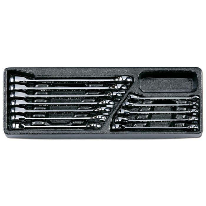 Набор ключей AIST, комбинированных, с храповым механизмом, 12 предметов