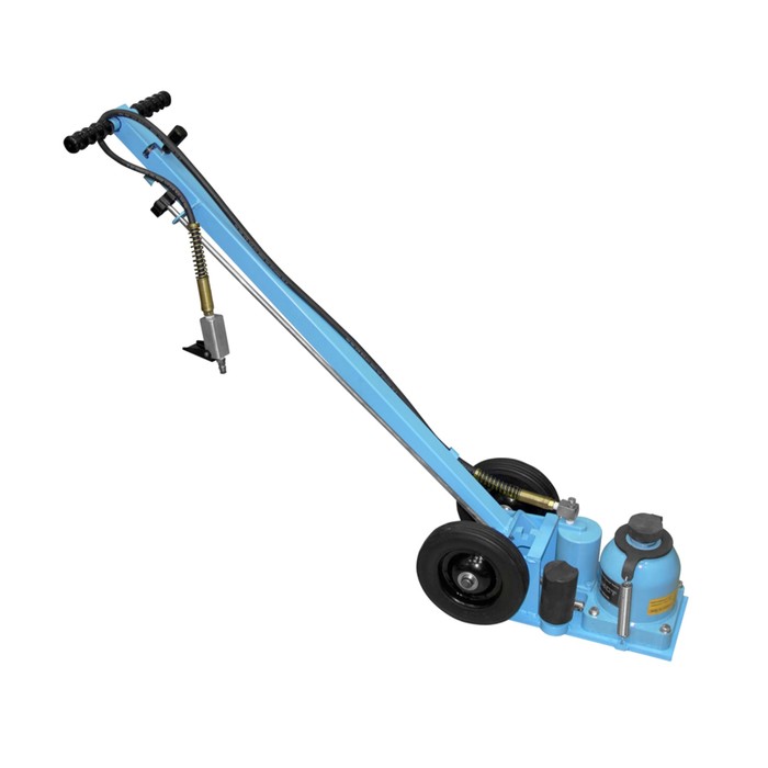 Домкрат пневмо/гидравлический AIST, бутылочный, подкатной, 23/50 т