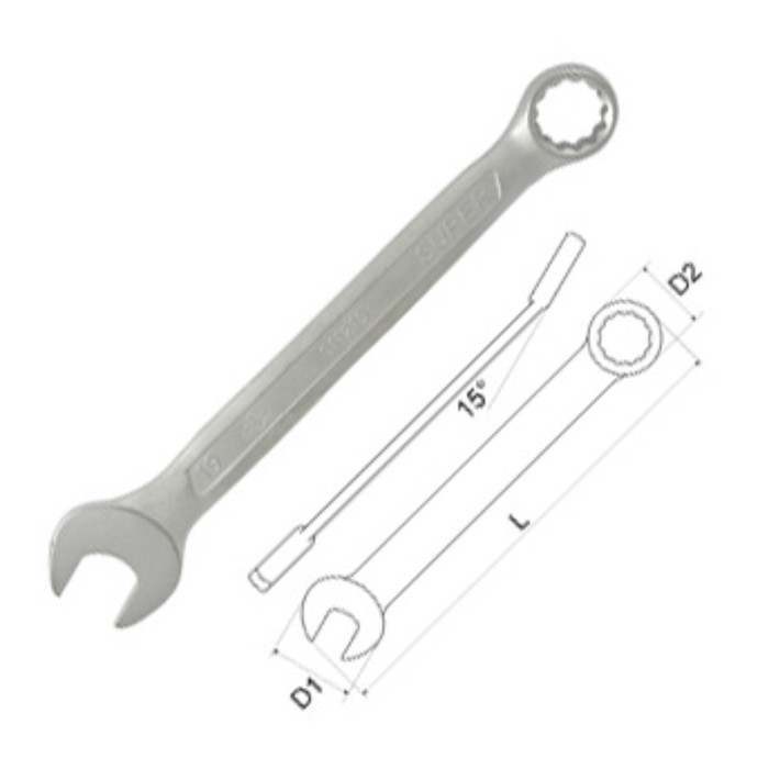 Ключ комбинированный MASTER, 7 мм