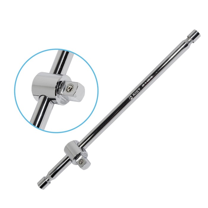 Вороток AIST, Т-образный, скользящий, со стопором, 1/2"