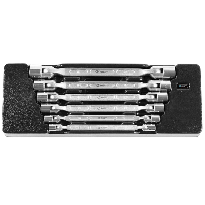 Набор ключей AIST, двусторонние, с шарнир. торцевыми головками, пластиковый лоток, 6 предметов 312