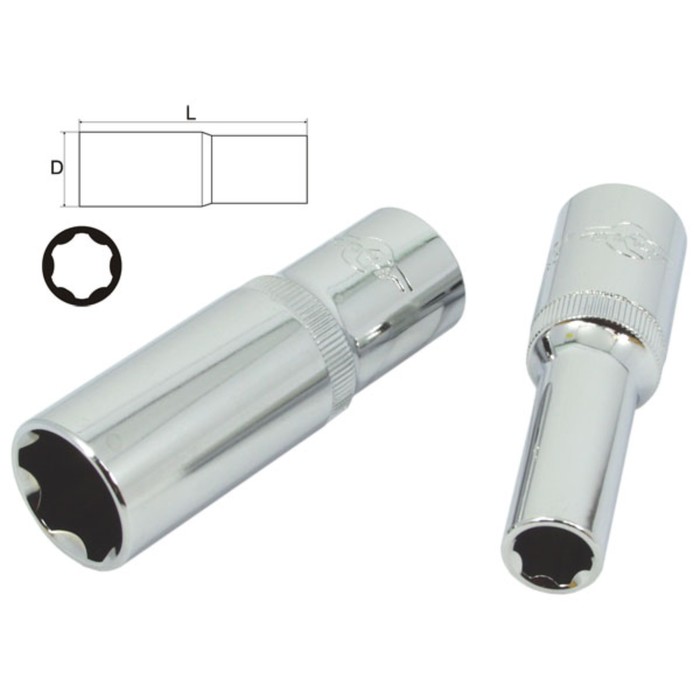 Головка торцевая AIST, глубокая, 22 мм, 1/2", профиль SUPERLOCK