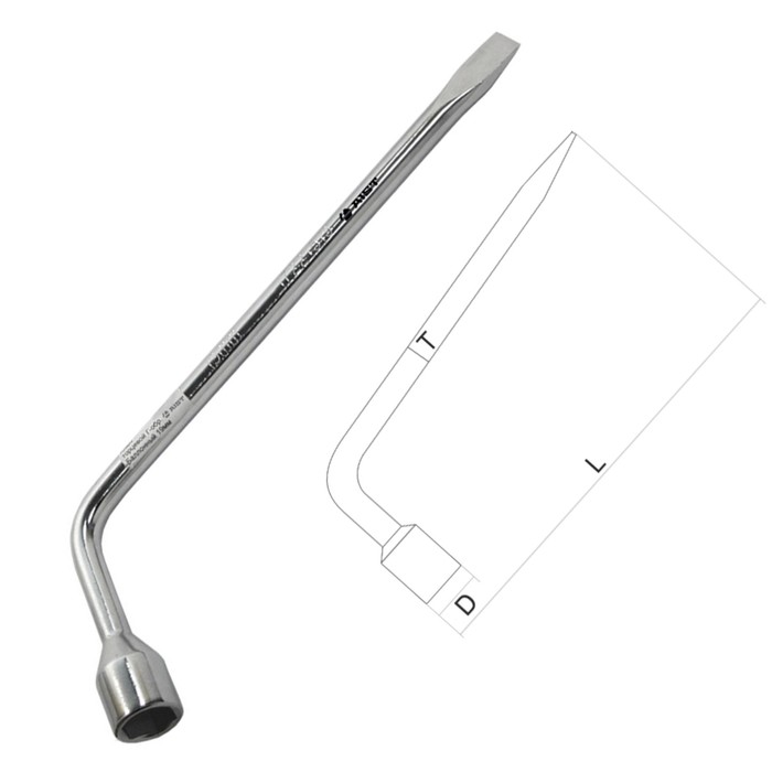 Ключ торцевой AIST, баллонный, Г-образный, диаметр тела 12,7 мм, 19 мм