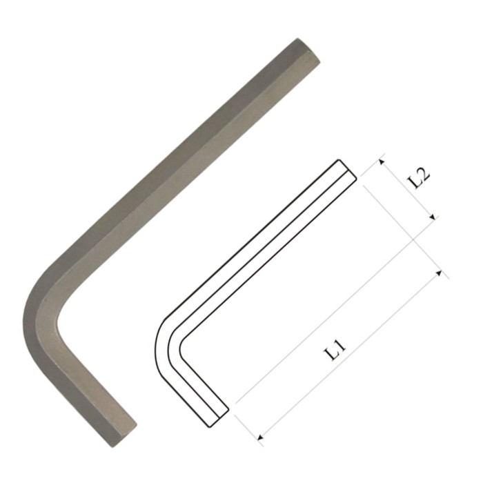 Ключ AIST, Г-образный, шестигранный, H2.5, L= 5,8 см
