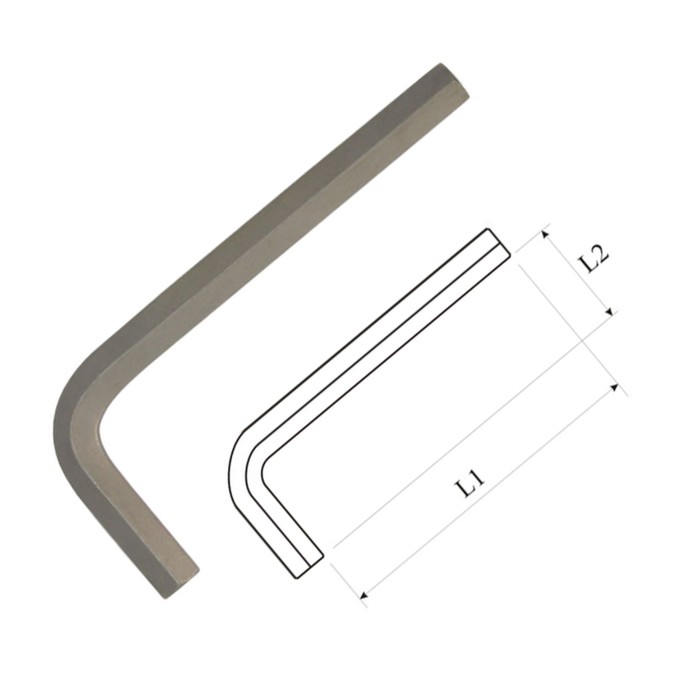 Ключ AIST, Г-образный, шестигранный, H4.0, L= 11 см